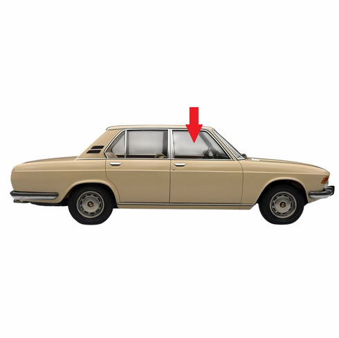 Passenger Side Door Glass BMW 2500 4 Door Sedan 1969-1976