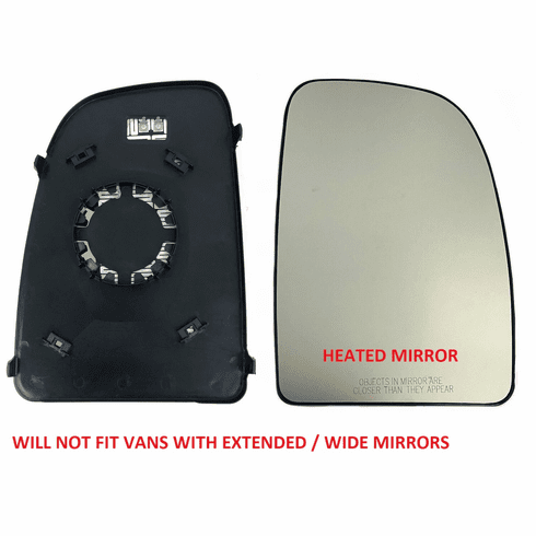 Passenger Side Mirror Glass Heated Ram Promaster 1500 2500 3500 14-24