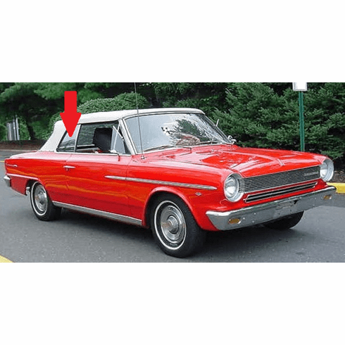 Passenger Side Quarter Glass American Motors American 2 Door Convertible 1964-1967