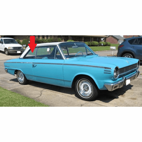 Passenger Side Quarter Glass American Motors American 2 Door Hardtop 1964-1969