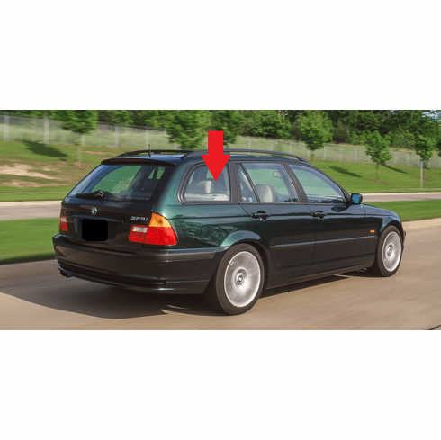 Passenger Side Quarter Glass BMW 325 4 Door Station Wagon 2001-2005