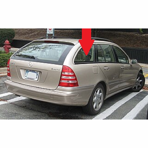 Passenger Side Quarter Glass Mercedes Benz C240 4 Door Station Wagon 2003-2005