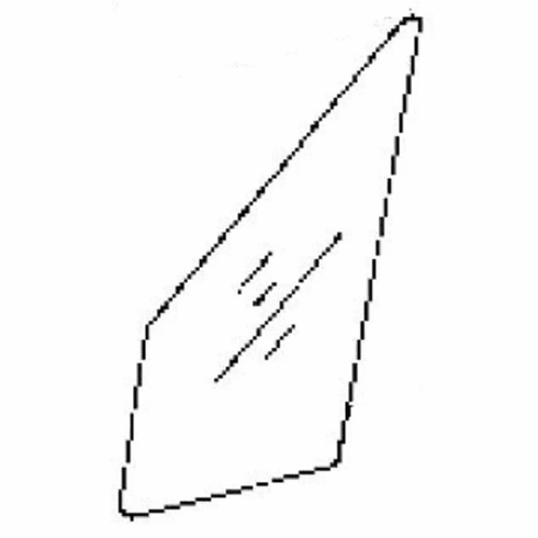 Passenger Side Vent Glass BMW 325 2 Door Convertible 1987-1993