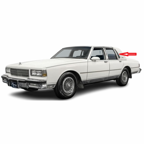 Passenger Vent Side Door Glass Chevrolet Caprice Brougham LS 4 Door Sedan 1987-1990