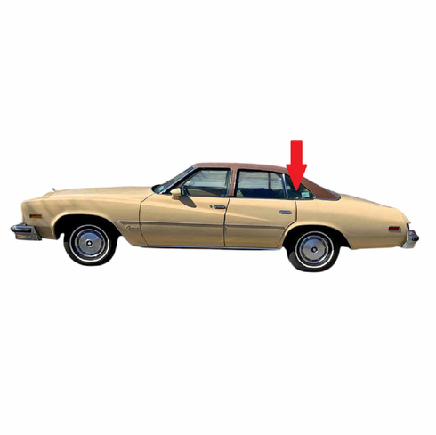 Quarter Glass Driver Side Buick Century 1973-1977 4 Door Sedan