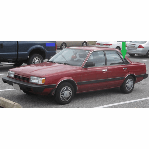 Quarter Glass Driver Side Subaru Loyale 1990-1994 4 Door Sedan