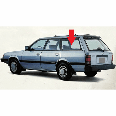 Quarter Glass Driver Side Subaru Loyale 1990-1994 4 Door Station Wagon