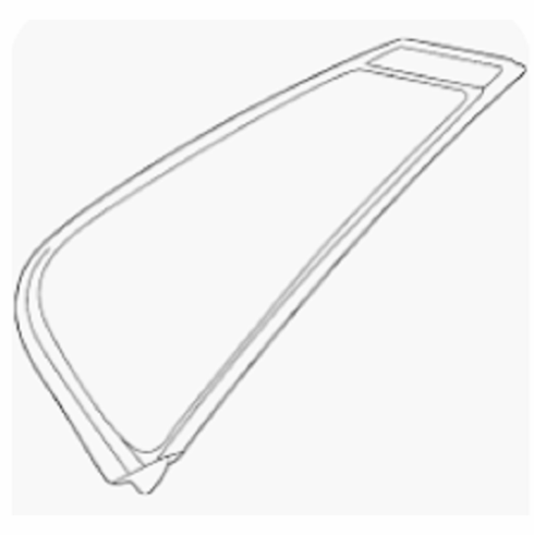 Quarter Glass Driver Side Toyota BZ4X 2023-2024 4 Door Utility