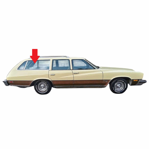 Quarter Glass Passenger Side Buick Century 1973-1977 4 Door Station Wagon