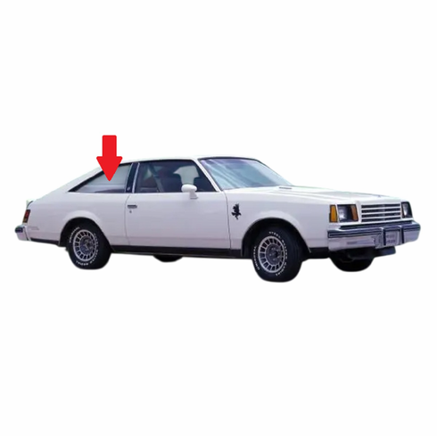 Quarter Glass Passenger Side Buick Century 1980-1981 2 Door Coupe