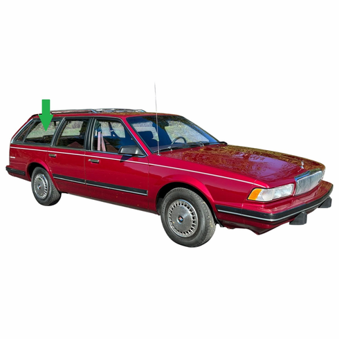Quarter Glass Passenger Side Buick Century 1984-1996 4 Door Station Wagon