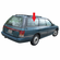 Quarter Glass Passenger Side Subaru Legacy 1994-1999 4 Door Station Wagon