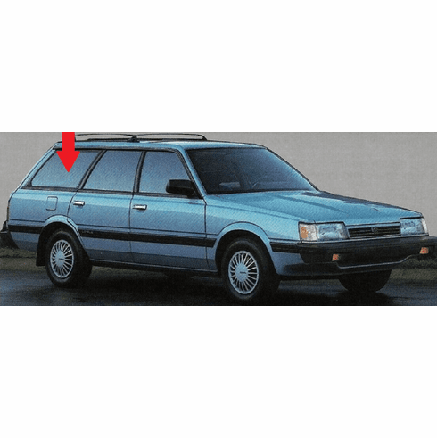 Quarter Glass Passenger Side Subaru Loyale 1990-1994 4 Door Station Wagon
