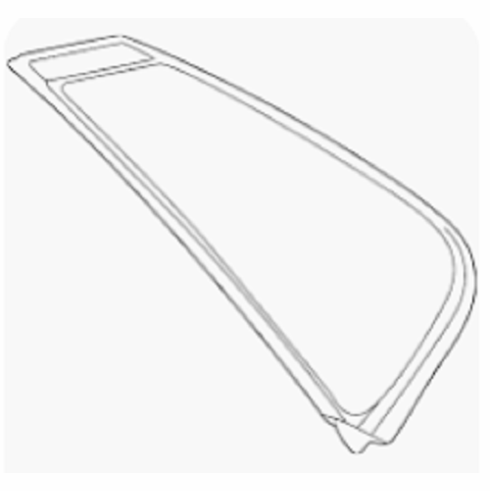 Quarter Glass Passenger Side Toyota BZ4X 2023-2024 4 Door Utility