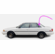 Quarter Glass Passenger Side Toyota Camry 1987-1991 4 Door Sedan