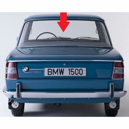 Rear Back Window Glass BMW 1500 4 Door Sedan 1966-1974