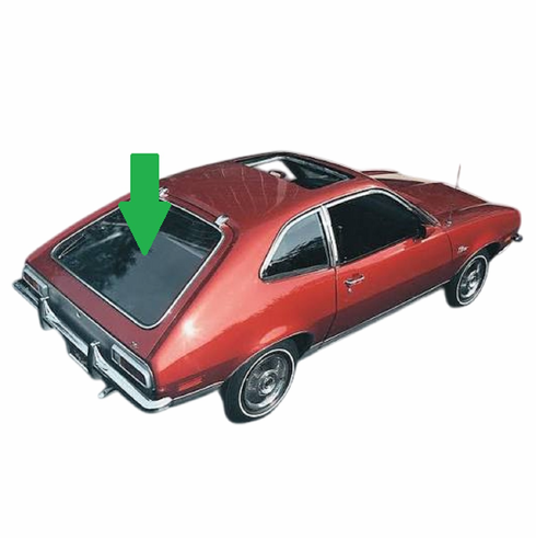 Rear Back Window Glass Ford Bobcat 2 Door Sedan 1971