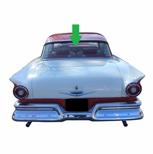 Rear Back Window Glass Ford Fairlane 4 Door Hardtop 1957-1958