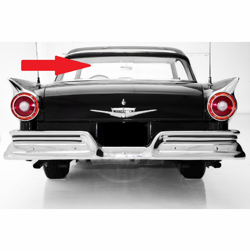 Rear Back Window Glass Ford Fairlane 500 4 Door Sedan 1960