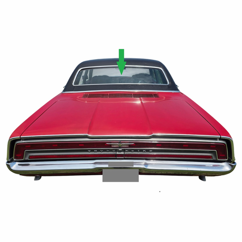 Rear Back Window Glass Ford Thunderbird 4 Door Hardtop 1971