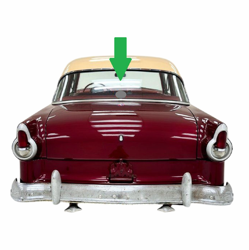Rear Back Window Glass Ford Tudor 2 Door Sedan 1952-1955
