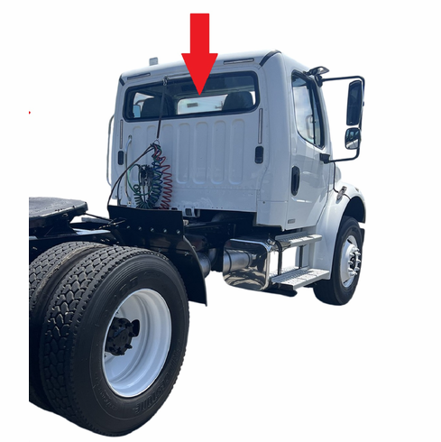 Rear Back Window Glass Freightliner Business Class M2 4 Door Conventional Cab  2003-2004