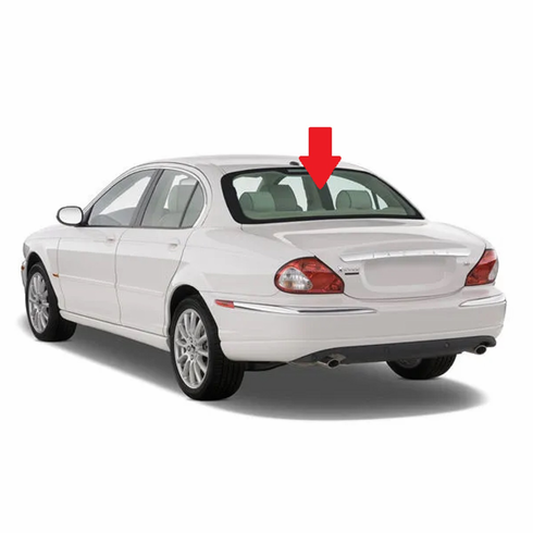 Rear Back Window Glass Jaguar X-Type 4 Door Sedan 2002-2008