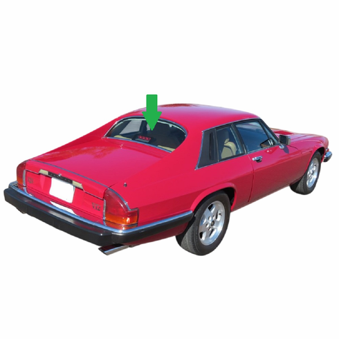 Rear Back Window Glass Jaguar XJ-S 2 Door Coupe 1986-1991