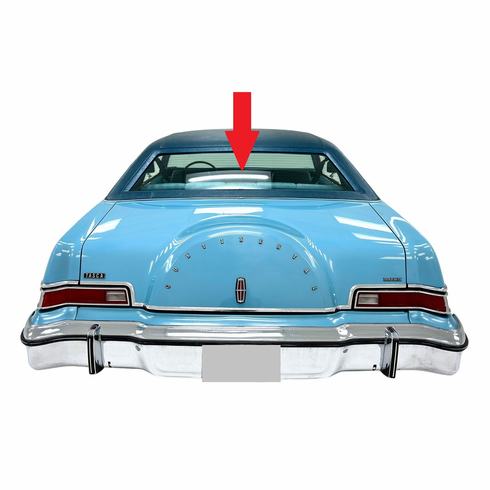 Rear Back Window Glass Lincoln Continental 2 Door Hardtop 1975-1976