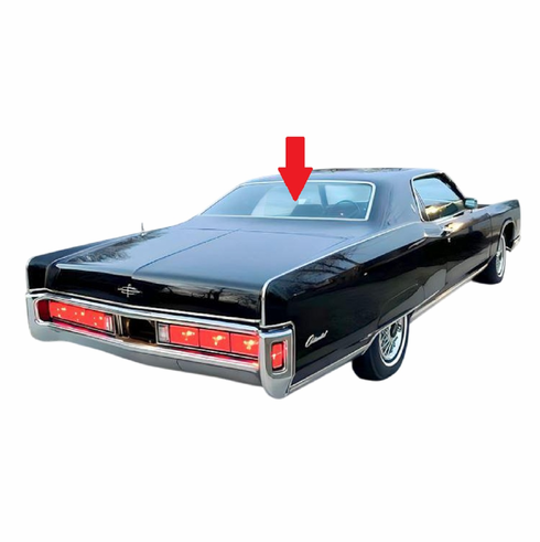 Rear Back Window Glass Lincoln Continental 4 Door Sedan 1970-1974