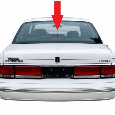 Rear Back Window Glass Lincoln Continental 4 Door Sedan 1988-1993