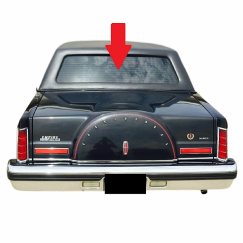 Rear Back Window Glass Lincoln Mark VI 4 Door Hardtop 1980-1983