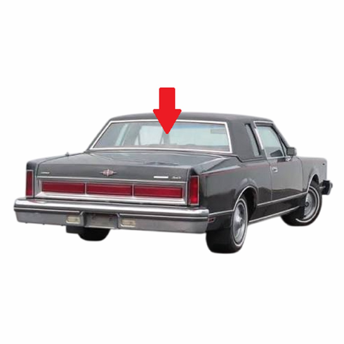 Rear Back Window Glass Lincoln Town Car 2 Door Coupe 1980-1981