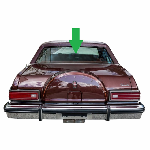 Rear Back Window Glass Lincoln Versailles 4 Door Sedan 1977-1978