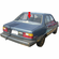 Rear Back Window Glass Renault 18i 4 Door Sedan 1981-1986