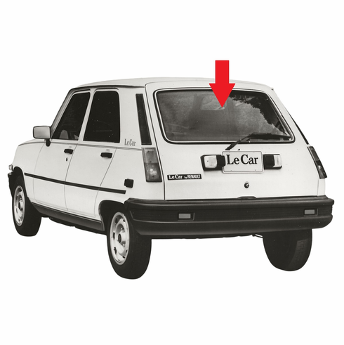 Rear Back Window Glass Renault LeCar 4 Door Hatchback  1976-1984