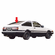 Rear Back Window Glass Toyota Corolla 2 Door Hatchback 1984-1986
