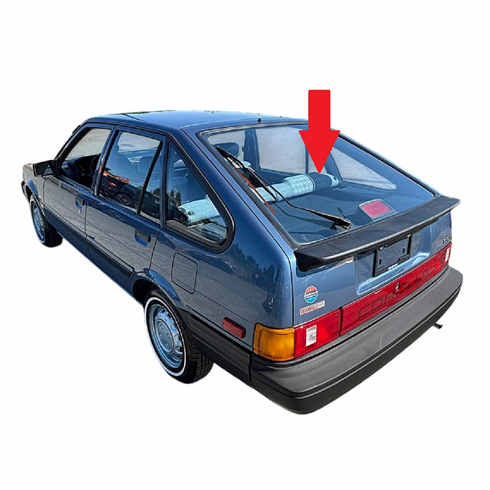 Rear Back Window Glass Toyota Corolla 4 Door Hatchback 1984-1986