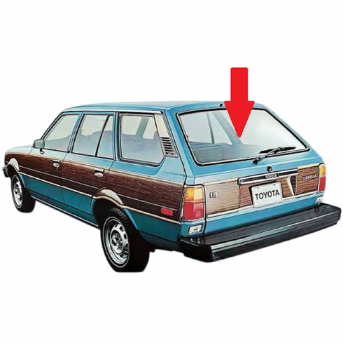 Rear Back Window Glass Toyota Corolla 4 Door Station Wagon 1980-1983