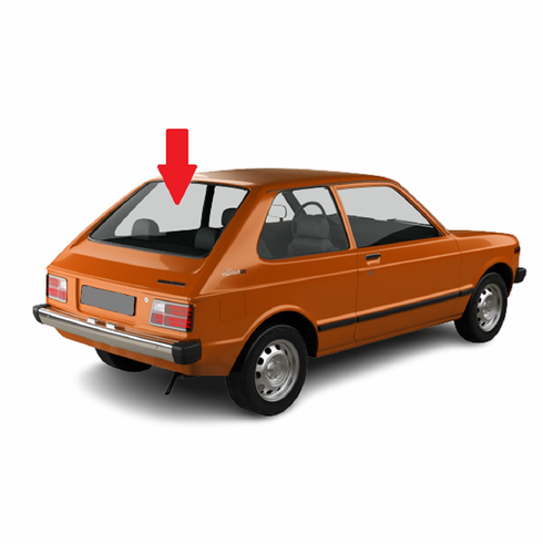 Rear Back Window Glass Toyota Starlet 2 Door Hatchback 1983-1984