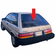 Rear Back Window Glass Toyota Tercel 2 Door Hatchback 1987-1990