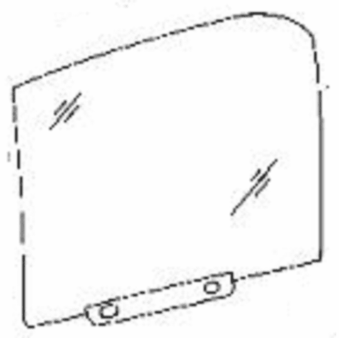 Rear Door Glass Driver Side BMW 525 2001-2003 4 Door Station Wagon