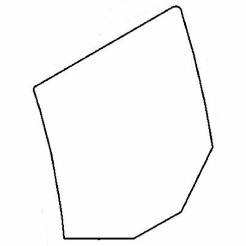 Rear Door Glass Driver Side BMW 535 2009-2010 4 Door Station Wagon