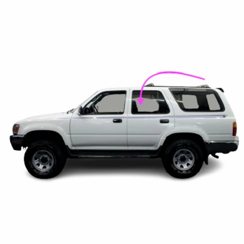 Rear Door Glass Driver Side Toyota 4Runner 1990-1995 4 Door Utility