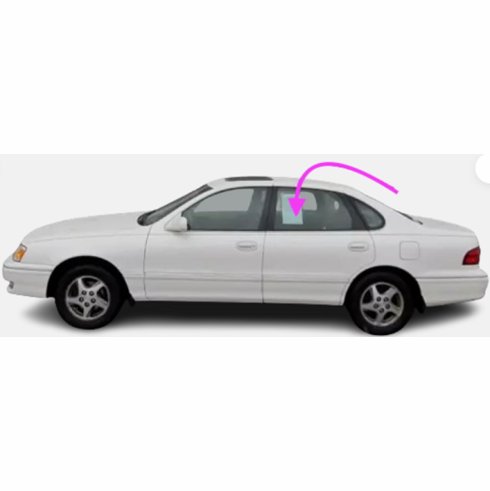 Rear Door Glass Driver Side Toyota Avalon 1995-1999 4 Door Sedan