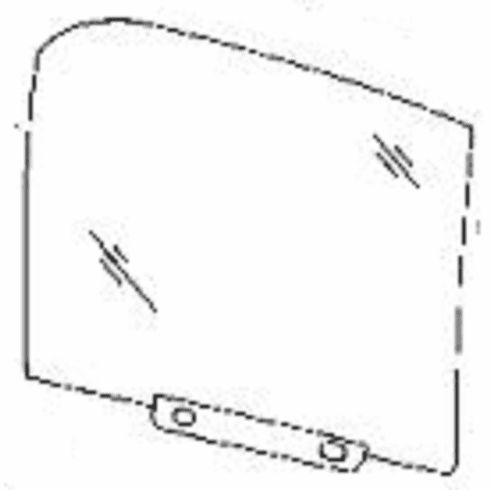 Rear Door Glass Passenger Side BMW 525 2001-2003 4 Door Station Wagon