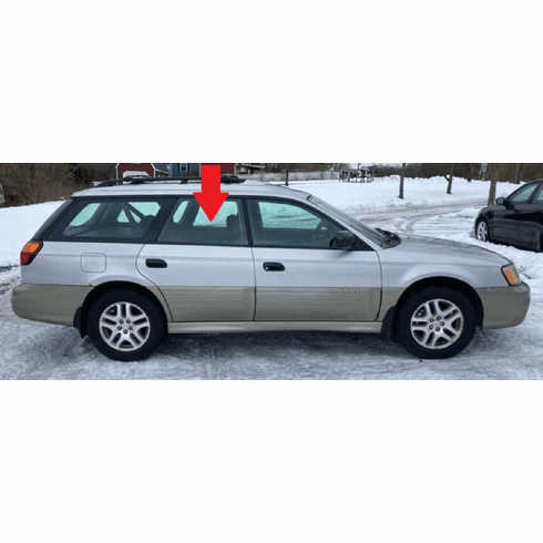 Rear Door Glass Passenger Side Subaru Outback 2000-2004 4 Door Station Wagon