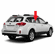 Rear Door Glass Passenger Side Subaru Outback 2015-2016 4 Door Station Wagon