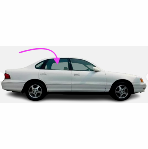 Rear Door Glass Passenger Side Toyota Avalon 1995-1999 4 Door Sedan