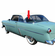 Rear Driver Side Back Window Glass Ford Victoria 2 Door Coupe 1952